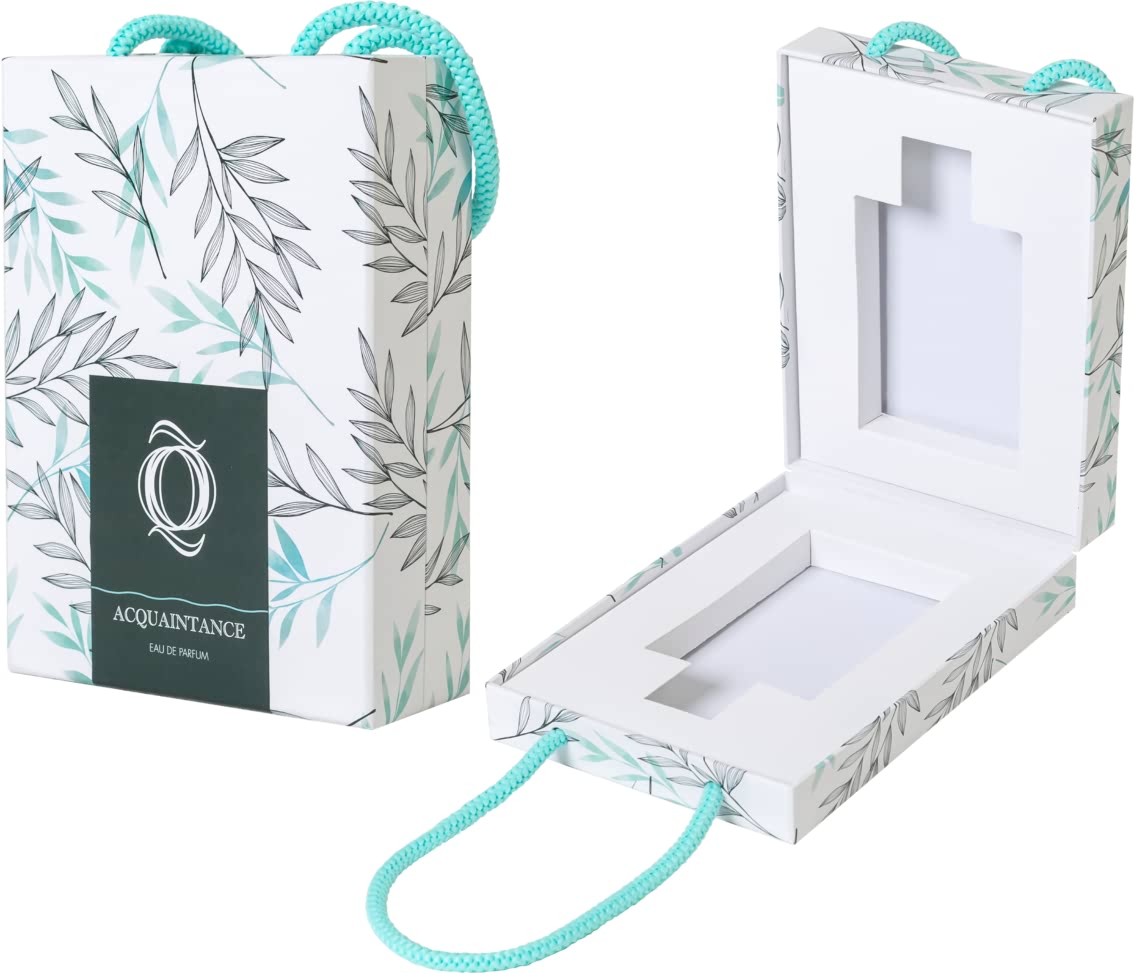 Envase tipo bolsa libro perfume q