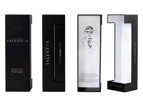 Packaging personalizado botella vino talentus